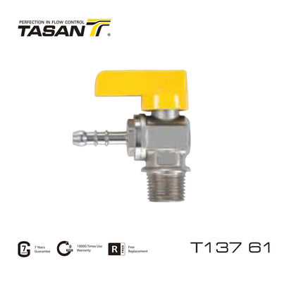 Válvula de esfera de gás de ângulo de 72,5 psi de potência manual Válvula de gás de 1/2 polegada T137 61