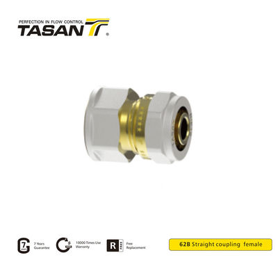 Conexões de compressão de latão 32 mm Feminino latão Reto Acoplamento à prova de ferrugem 62B